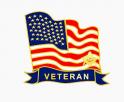 Masonic Veteran Flag Lapel Pin