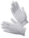 White Cotton Gloves with Snap at Wrist - MD to LG