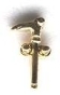 Masonic Two Ball Cane Lapel Pin
