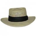 OES White Straw Gamblers Hat