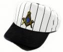 Masonic Hat with Baseball Uniform Stripes for Most Orders