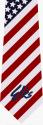 Elks Flag Tie - Script on US Flag for BPOE