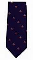 Masonic Club Tie - Navy with Red