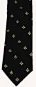 Masonic Tie - Black with Gold