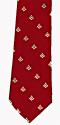 Masonic Tie - Red with Gold