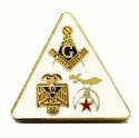 Lapel Pin with Mason..Scottish Rite..Shriner