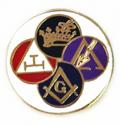 York Rite Lapel Pin