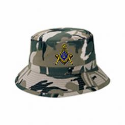 Masonic Bucket Hat - Safari Camo