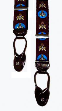 Masonic Braces - Button on Suspenders