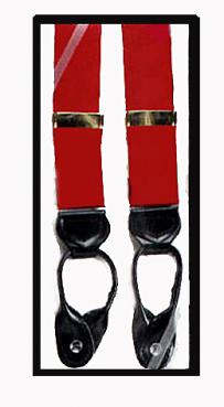 Braces - Button Suspenderrs in Solid Colors