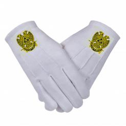 Scottish Rite Gloves with Embroidered Logo