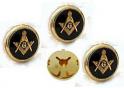 Masonic Button Covers - Set of 3