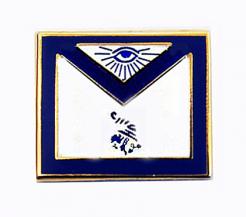 Masonic Apron Lapel Pin - Senior Steward