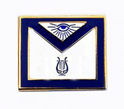 Masonic Apron Lapel Pin - Organist