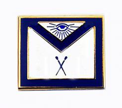 Masonic Apron Lapel Pin - Marshal