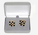 Masonic Symbol on Pavement Cuff Links