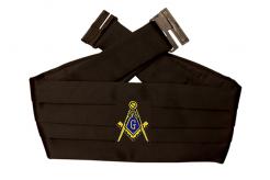 Masonic Cummerbund with One of 23 Embroidered Logos