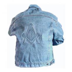 Masonic Jacket - Embossed Denim