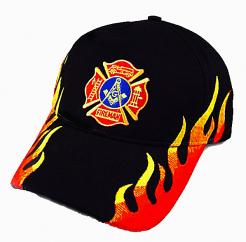 Masonic Hat - Fire Department with Flames