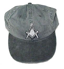 Masonic Hat - Gray on Gray