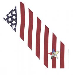OES Eastern Star Flag Tie