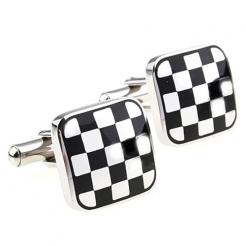 Masonic Cuff Links - Checkered Pavement