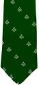Masonic Club Tie - Green with Tan