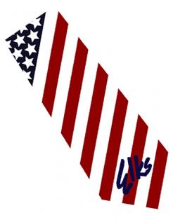 Elks on Flag Tie - BPOE Necktie