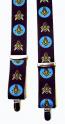 Masonic Suspenders on Black