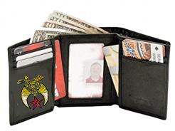 Shriner Wallet - Leather Tri Fold