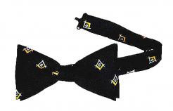 Masonic Bow Tie with Adjustable Band