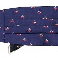 Masonic Cummerbund on Navy