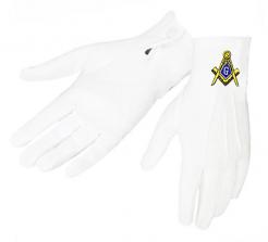 Masonic Gloves with Snap Wrist