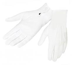 White Dress Gloves with Snap at Wrist