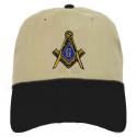 Masonic Hat - Tan with Black Brim
